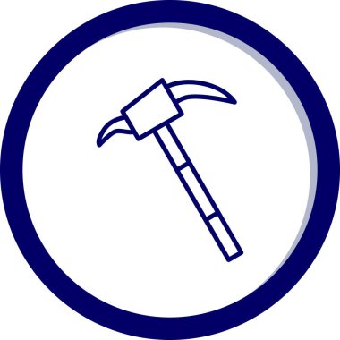 Çekiç simgesi. Ağ için çekiç vektör simgelerinin basit çizimi