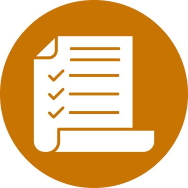 Belge. Web simgesi basit illüstrasyon