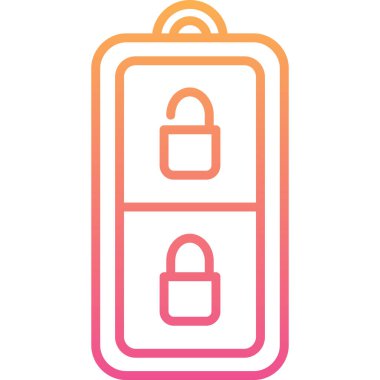 Kilit. Web simgesi basit illüstrasyon