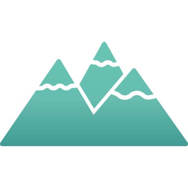 dağ ikonu vektör illüstrasyonu