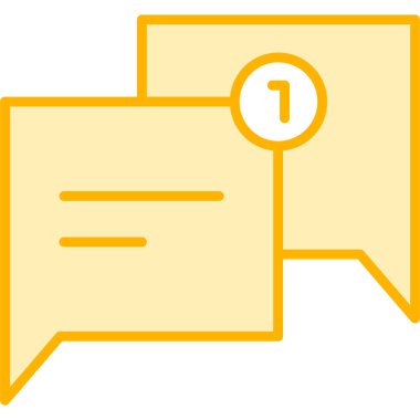 sohbet web simgesi, vektör çizim