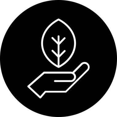 Bir ağaç simgesinin vektör illüstrasyonu