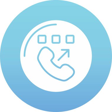 düz renk tasarımında kişi çağrısı vektör illüstrasyonu