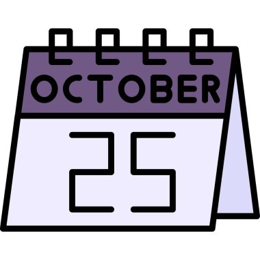 Eylül ayı takvim simgesi ana hatlar biçiminde