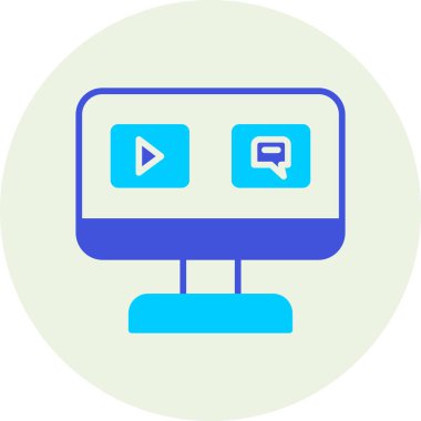 izleyici ikon vektör illüstrasyonu