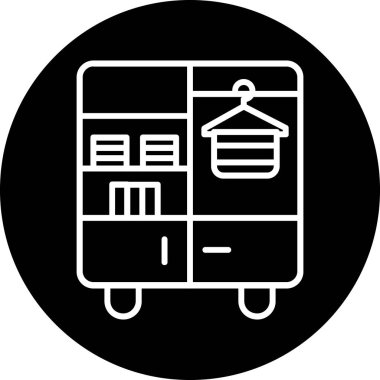 Gıda modern simgesinin vektör çizimi