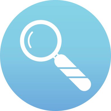 Benzersiz büyüteç vektör simgesi