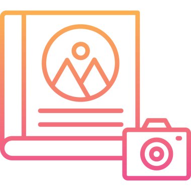 Fotoğraf makinası. Basit illüstrasyon