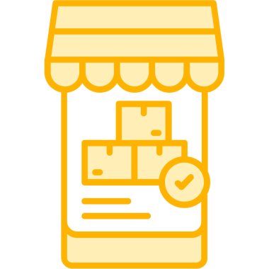 Alışveriş arabası. Web simgesi