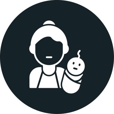 Bebek maması simgesinin vektör illüstrasyonu