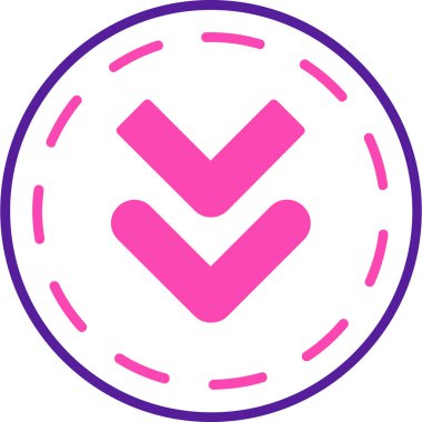 Tamam. Web simgesi basit illüstrasyon