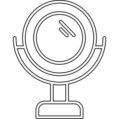 Çizgi film pusula simgesinin vektör çizimi