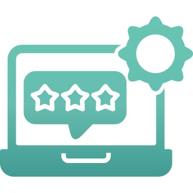 Geribildirim düz vektör simgesi