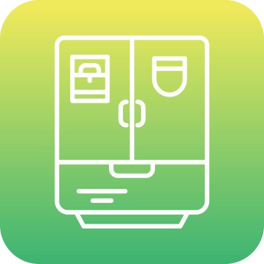 Vektör yazıcı ico, vektör illüstrasyonu