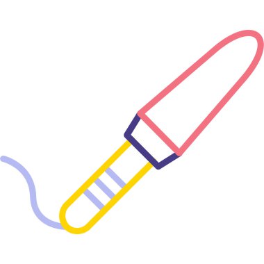 sıcak hava balonu simgesi, basit tasarım