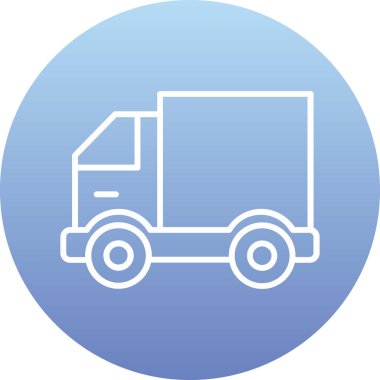 Kamyon. Web simgesi basit illüstrasyon