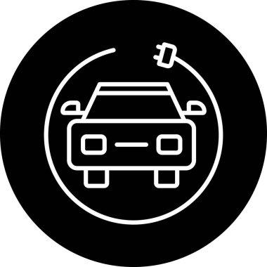 - Araba. Web simgesi basit tasarım