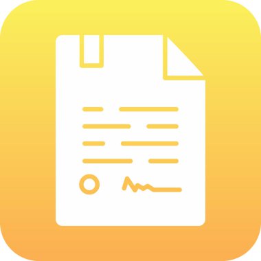 İşaretleme simgesine sahip kağıt belge