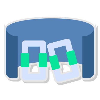 Diş bakımı vektör simgesi, arkaplanda izole edilmiş çizgi film vektör illüstrasyonu