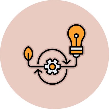 yaratıcı vektör renk çizgisi simgesi