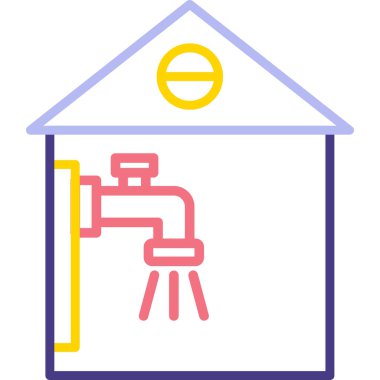 Benzin istasyonu simgesinin vektör illüstrasyonu