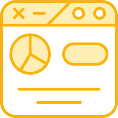 tarayıcı simgesi vektör illüstrasyonu