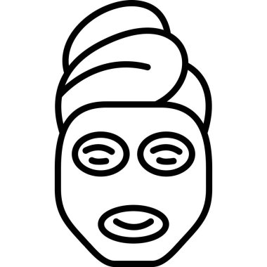 kadın maske vektör simgesi