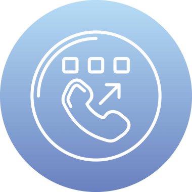 Çağrı. Web simgesi basit illüstrasyon