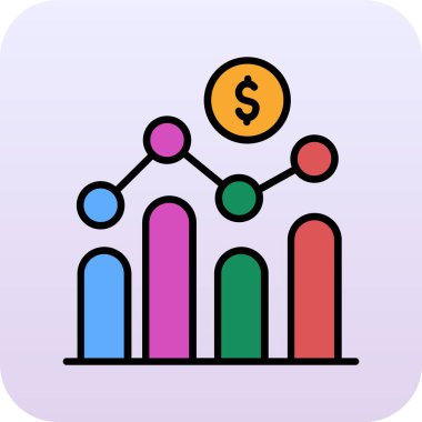 Dolar simgesi vektör illüstrasyonu