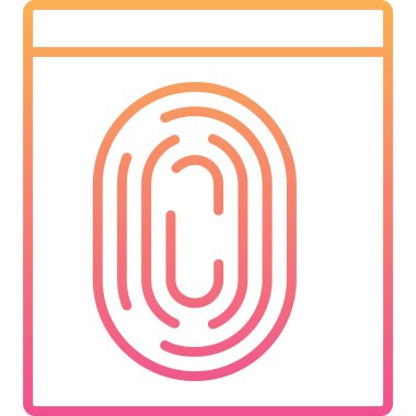 Parmak izinin vektör çizimi