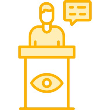 Bir insan simgesinin vektör illüstrasyonu