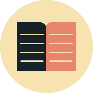 kitap simgesi vektör illüstrasyonu