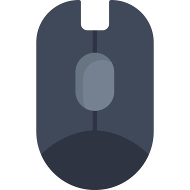 bilgisayar fare düz simgesi, vektör, illüstrasyon, renkli tasarım