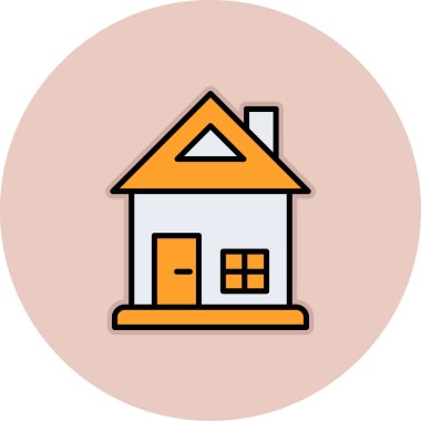 ev simgesi vektör illüstrasyonu