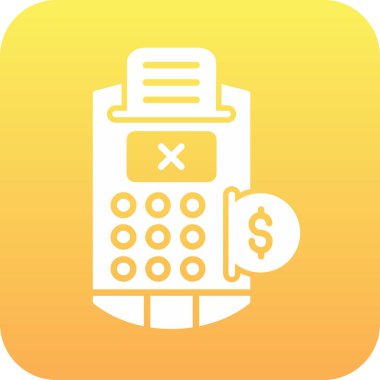 Bütçe web simgesi, vektör çizimi