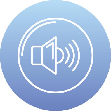 ses vektörü renk simgesi