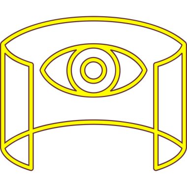 Göz simgesi vektör illüstrasyonu