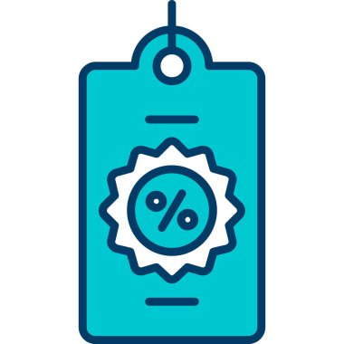 İndirim. Web simgesi basit illüstrasyon