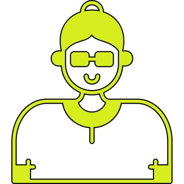 avatar simgesi vektör illüstrasyonu