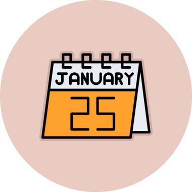 Takvim simgesi. vektör illüstrasyonu