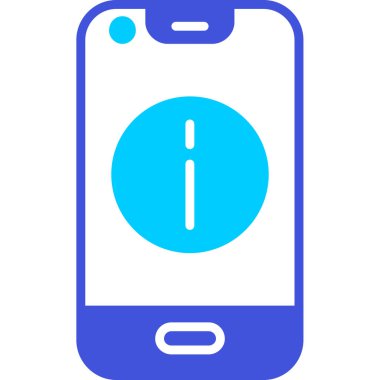 Cep telefonu. Web simgesi basit illüstrasyon