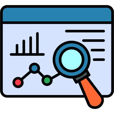 Analiz şeması vektör illüstrasyonu