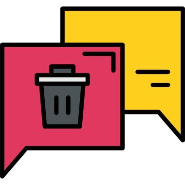 çöp simgesi vektör illüstrasyonu