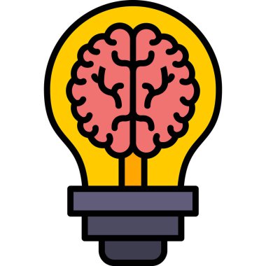 Fikir simgesi vektör illüstrasyonu