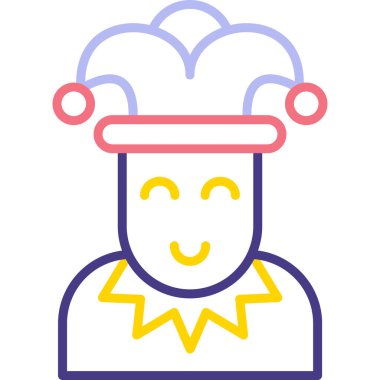 Ofisteki insanların vektör simgesi.