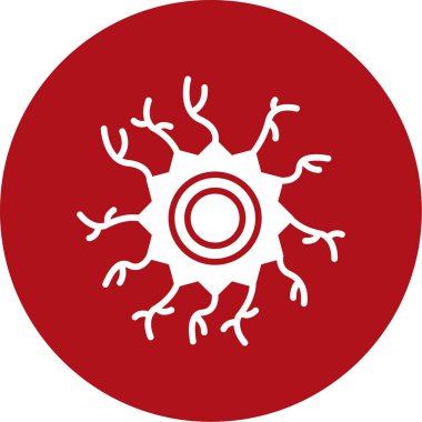 Coronavirus hastalığı simgesi düz stil