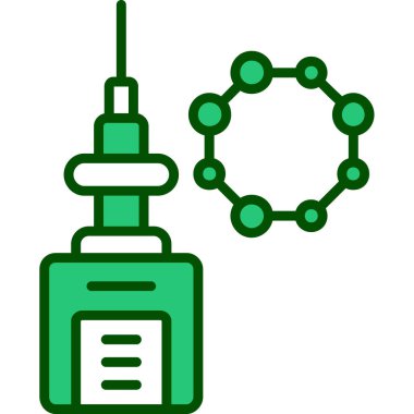 Şırınga. Web simgesi basit illüstrasyon