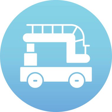 Karavan. Web simgesi basit illüstrasyon