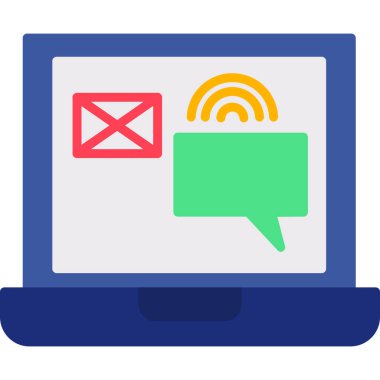 Bilgisayar. Web simgesi basit illüstrasyon