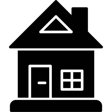 Ev. Web simgesi basit illüstrasyon